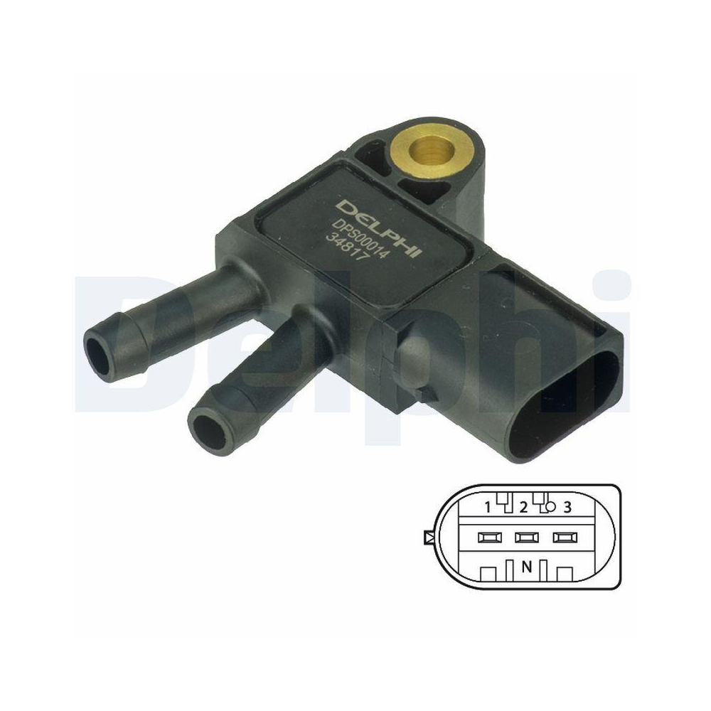 DELPHI DPS00014 Sensor, Abgasdruck f&uuml;r MERCEDES-BENZ