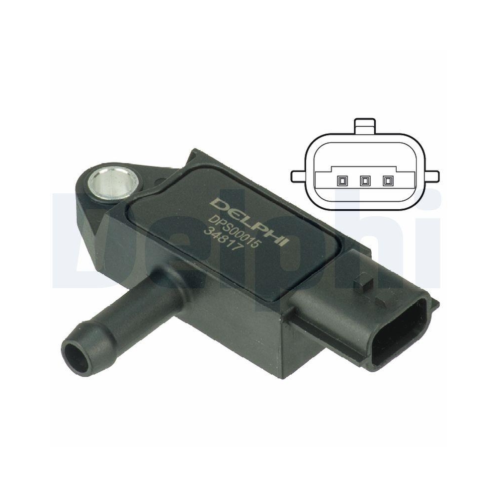 DELPHI DPS00015 Sensor, Abgasdruck f&uuml;r NISSAN OPEL RENAULT VAUXHALL DACIA