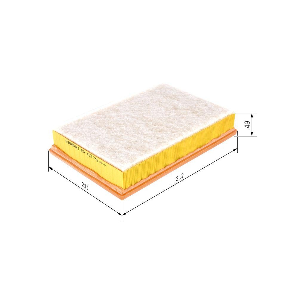Luftfilter BOSCH 1 457 433 742 für FORD SEAT VW