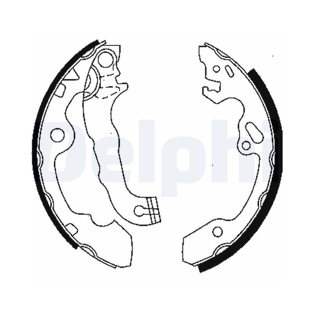 Bremsbackensatz DELPHI LS1850 für FORD, Hinterachse