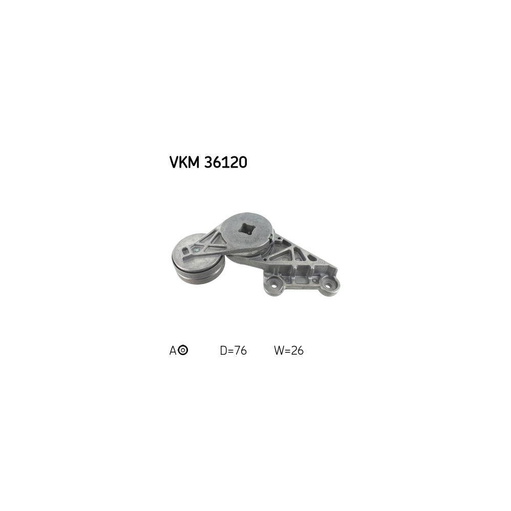 Riemenspanner, Keilrippenriemen SKF VKM 36120 für RENAULT VOLVO, links oben