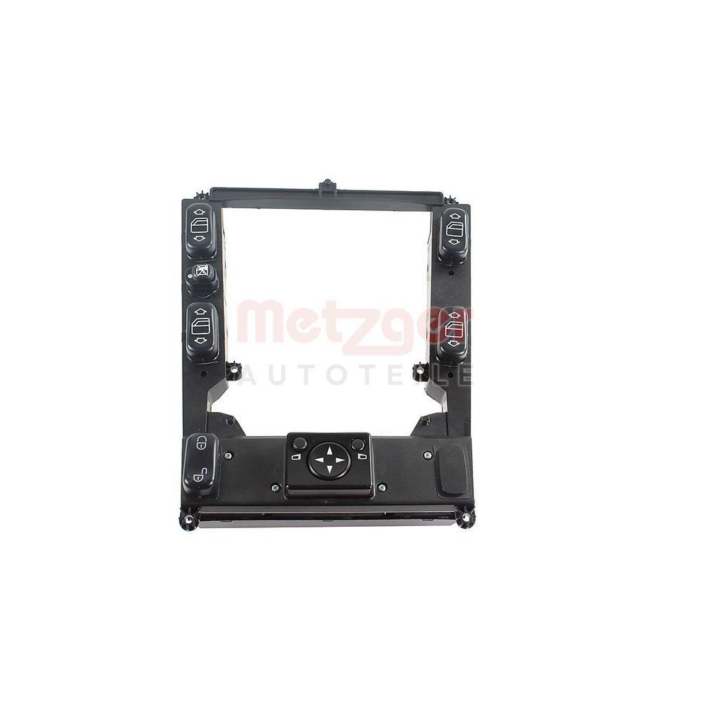 Schalter, Fensterheber METZGER 09161156 für MERCEDES-BENZ, Mittelkonsole, vorne