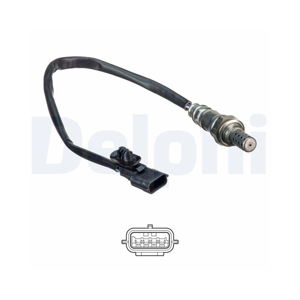 Lambdasonde DELPHI ES20522-12B1 für RENAULT, hinten, nach Katalysator