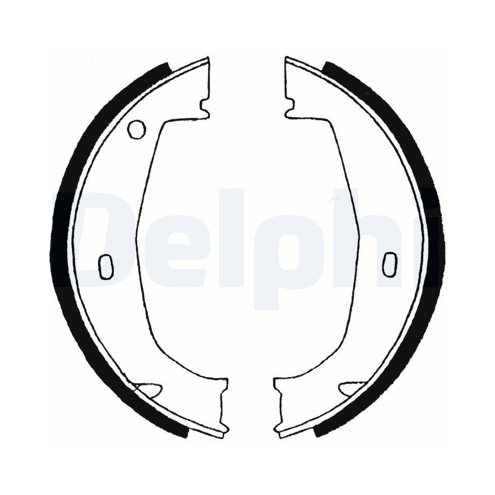 DELPHI LS1851 Bremsbackensatz f&uuml;r BMW, Hinterachse