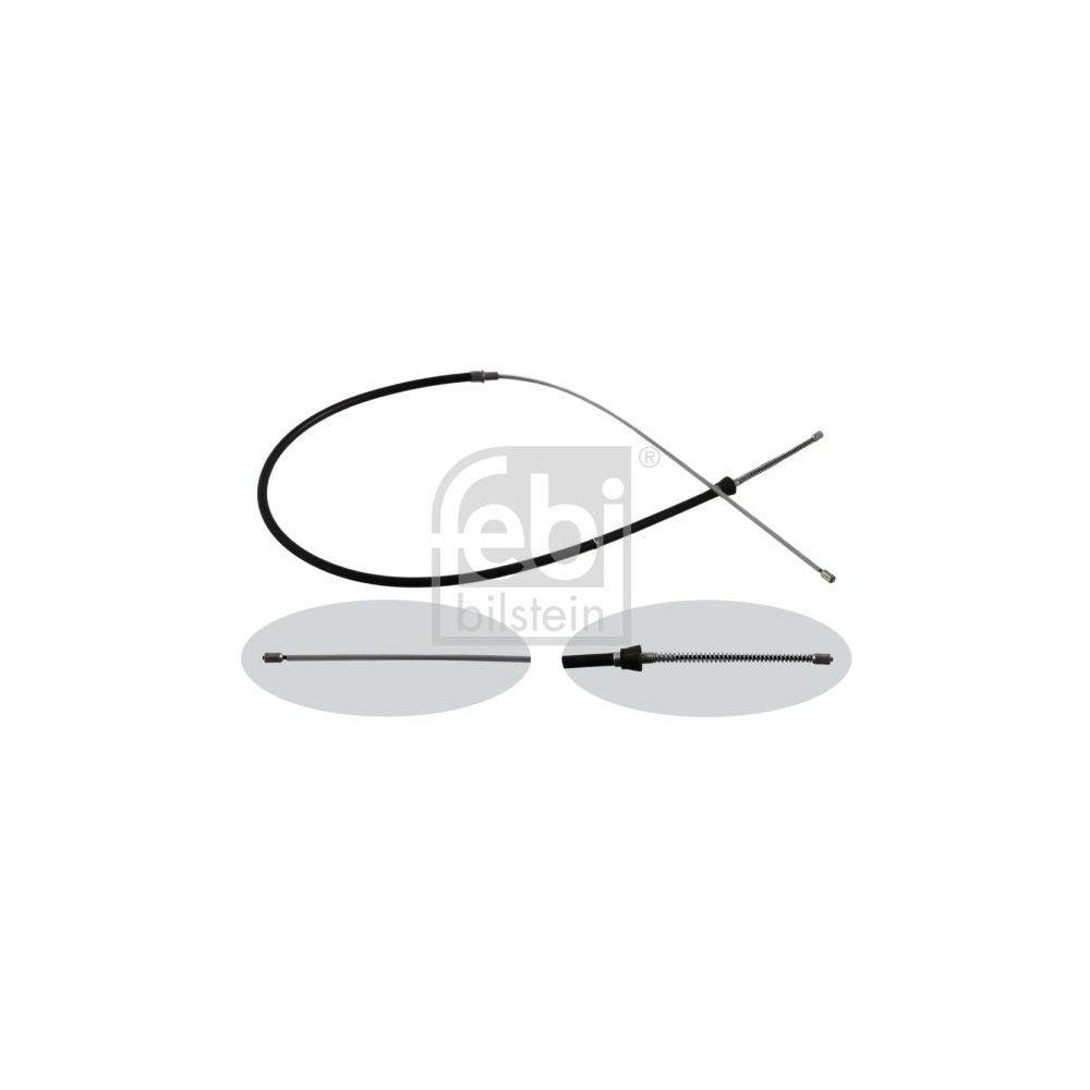 FEBI BILSTEIN Seilzug, Feststellbremse 36348 f&uuml;r SEAT SKODA VW, hinten links