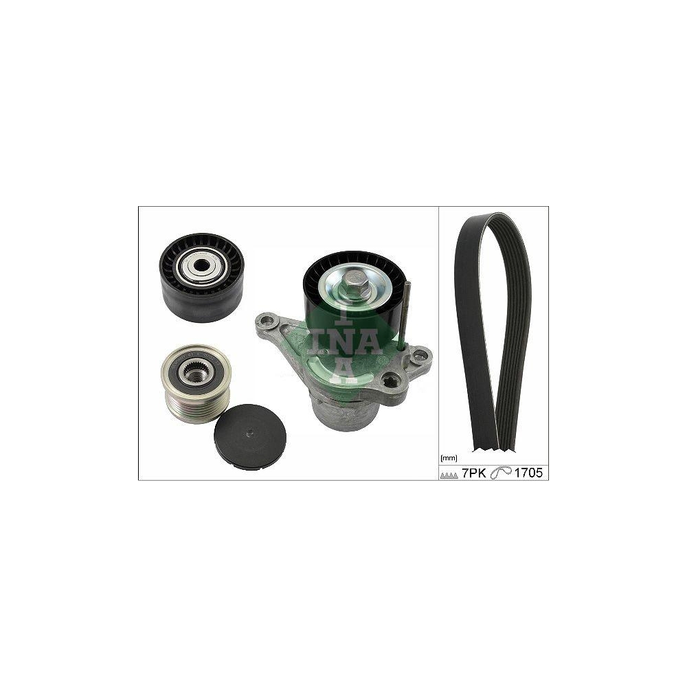 Keilrippenriemensatz Schaeffler INA 529042320 f&uuml;r NISSAN OPEL RENAULT VAUXHALL