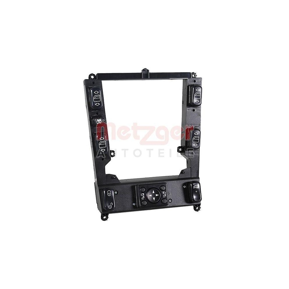 Schalter, Fensterheber METZGER 09161158 für MERCEDES-BENZ, Mittelkonsole, vorne
