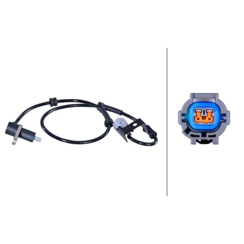 HELLA 6PU 358 422-301 Sensor, Raddrehzahl f&uuml;r NISSAN, Hinterachse rechts