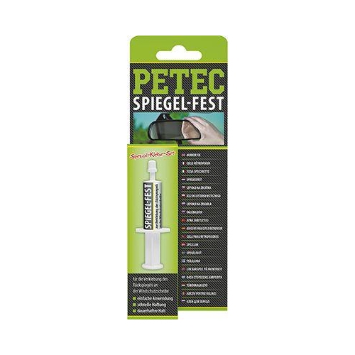 R&uuml;ckspiegel-Klebeset PETEC 93800 SPIEGELFEST, Klebe-Set f&uuml;r
