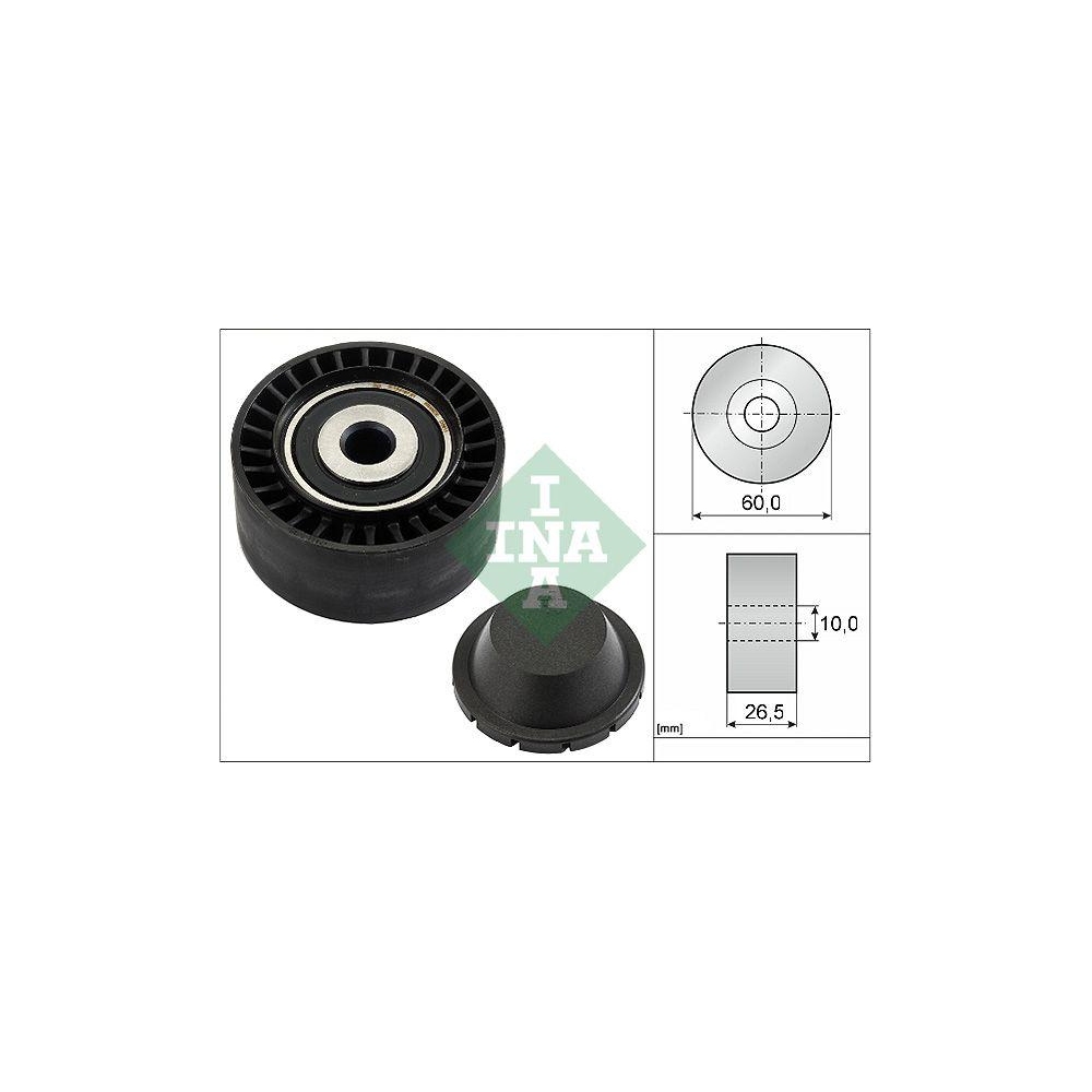 Umlenk-/F&uuml;hrungsrolle, Keilrippenriemen Schaeffler INA 532 0331 10 f&uuml;r CITRO&Euml;N