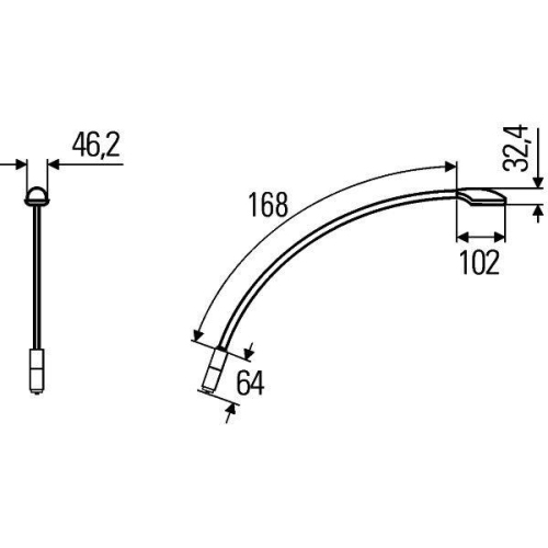HELLA Leseleuchte 2JA 346 720-081 f&uuml;r MANITOU, innen