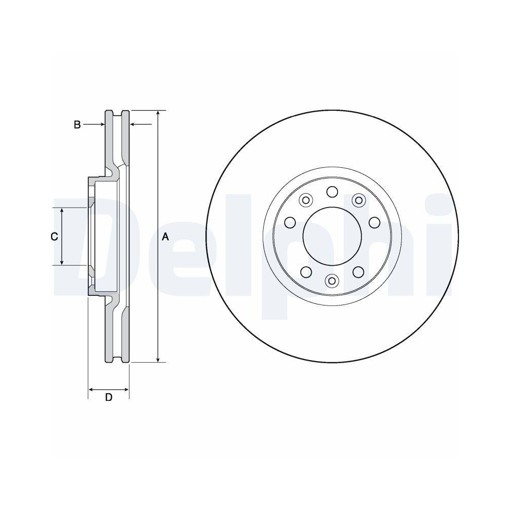 DELPHI BG4696C 2 St&uuml;ck Bremsscheiben f&uuml;r CITRO&Euml;N IVECO OPEL PEUGEOT TOYOTA VAUXHALL DS