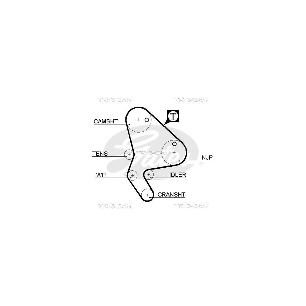 Zahnriemen TRISCAN 8645 5523xs für CITROËN FIAT PEUGEOT TOYOTA DANA