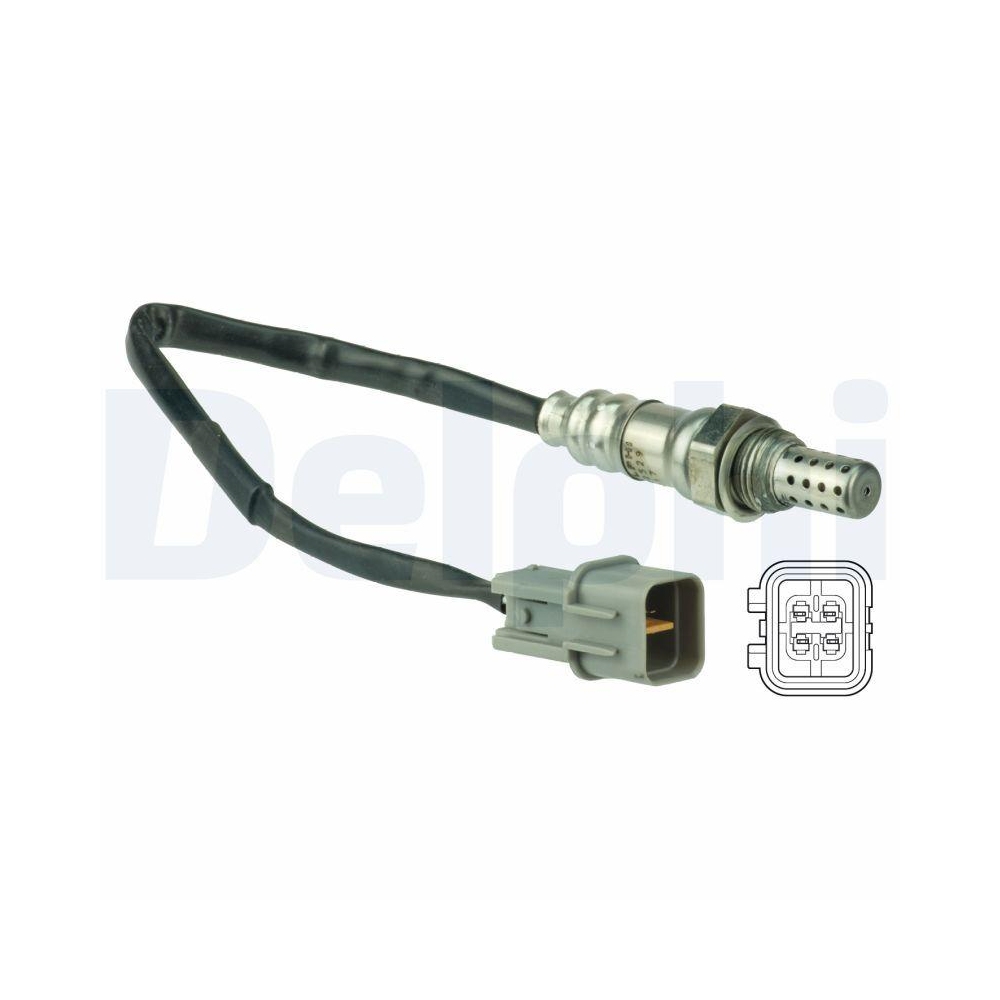 DELPHI ES20529-12B1 Lambdasonde f&uuml;r MITSUBISHI, links, vor Katalysator