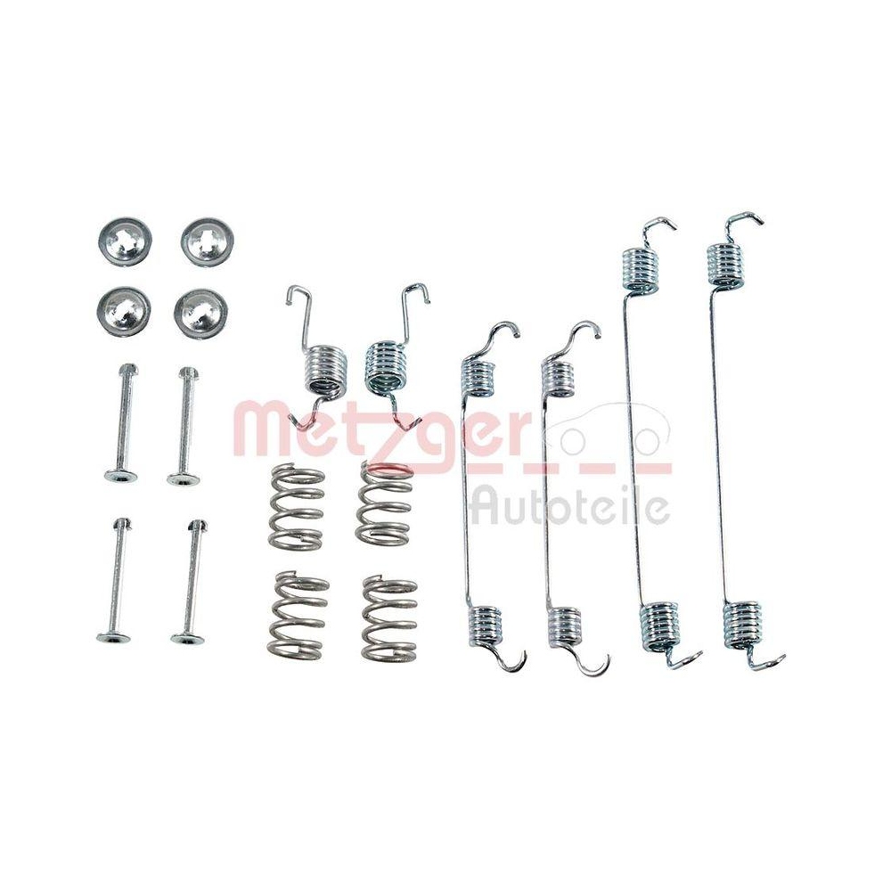 Zubehörsatz, Bremsbacken METZGER 105-0784 für, Hinterachse