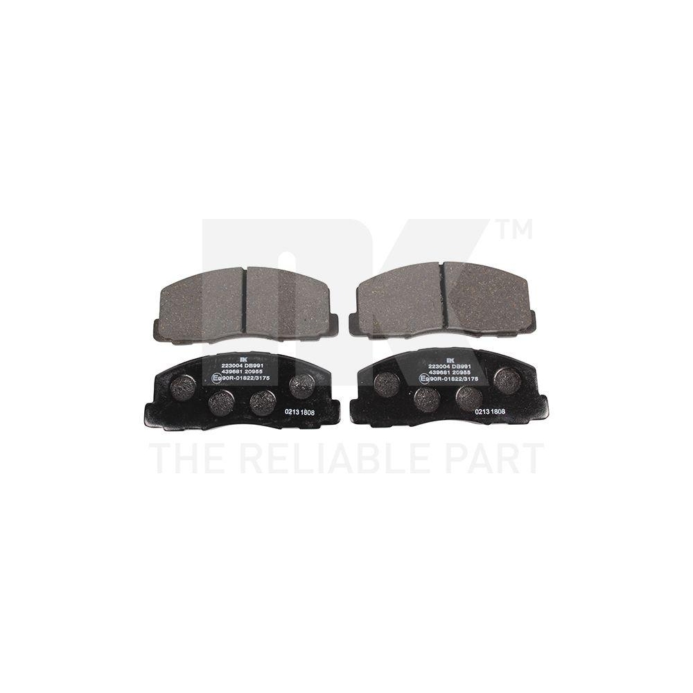 Bremsbelagsatz, Scheibenbremse NK 223004 für MITSUBISHI, Vorderachse