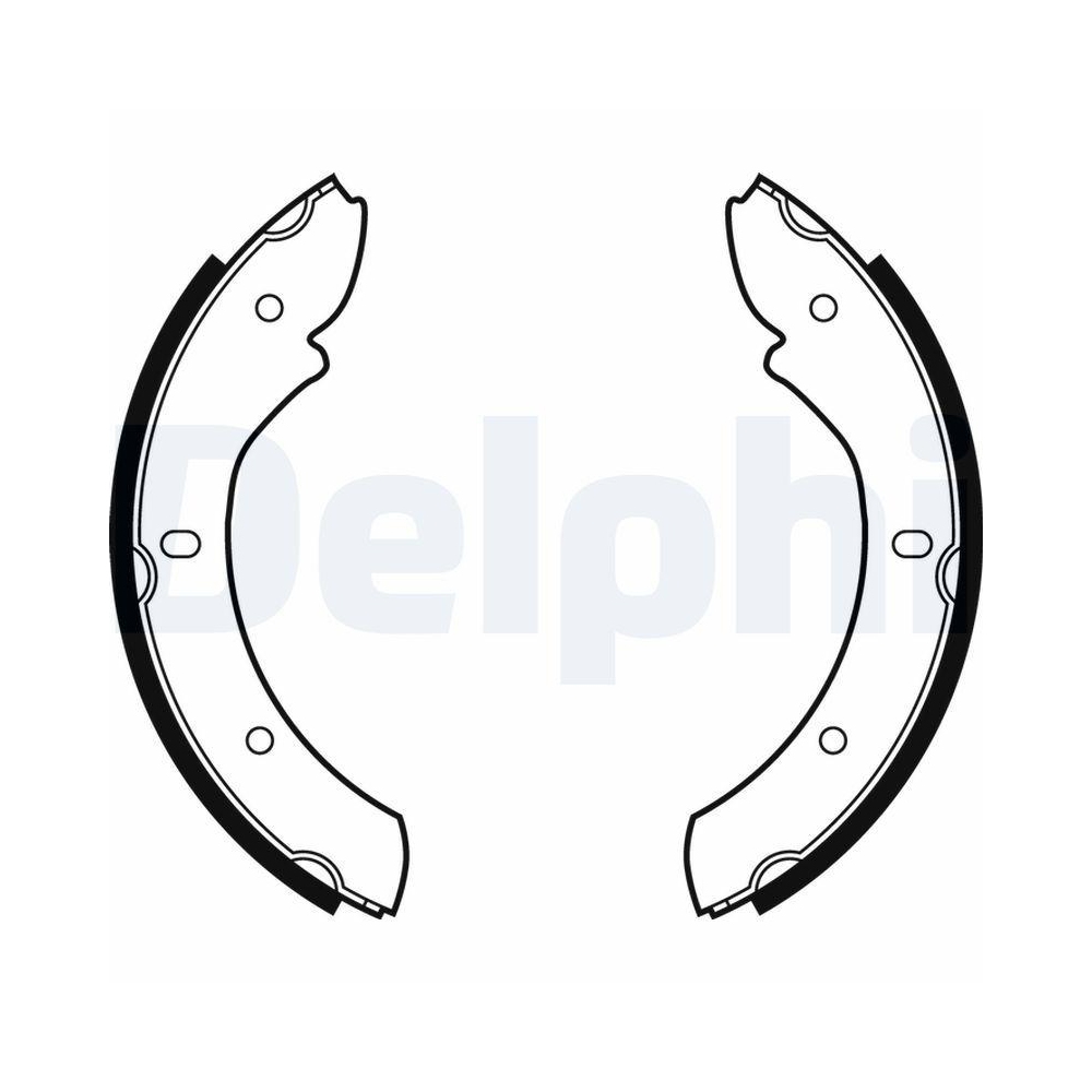 Bremsbackensatz DELPHI LS1866 für SANTANA LAND ROVER, Hinterachse