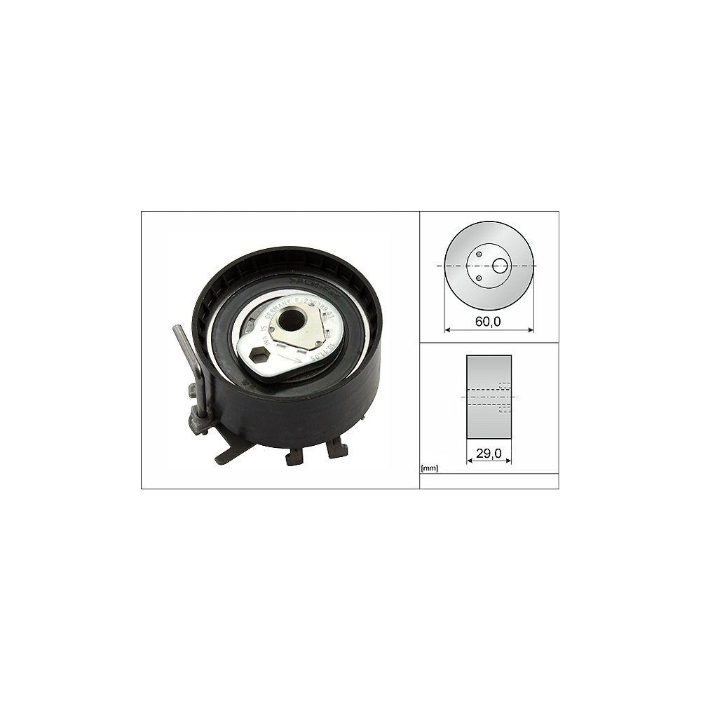 Spannrolle, Zahnriemen INA 531 0404 10 f&uuml;r NISSAN RENAULT