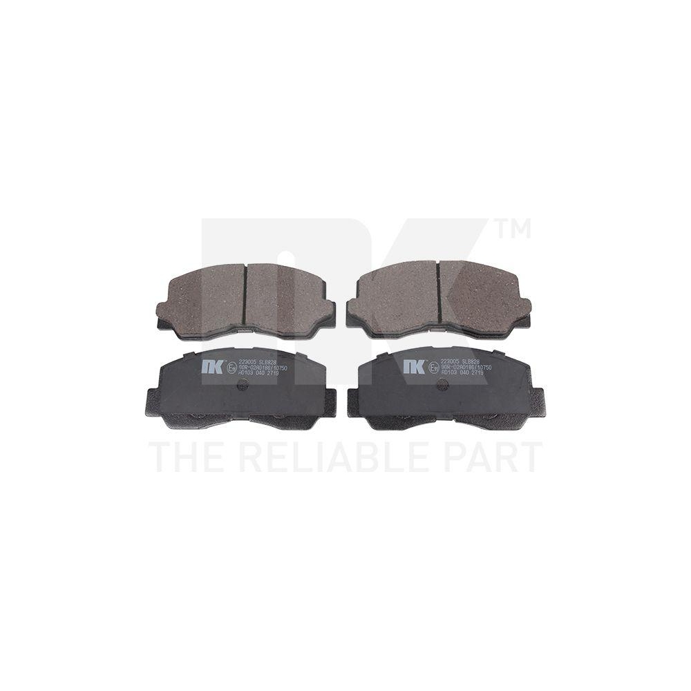 Bremsbelagsatz, Scheibenbremse NK 223005 f&uuml;r MITSUBISHI, Vorderachse