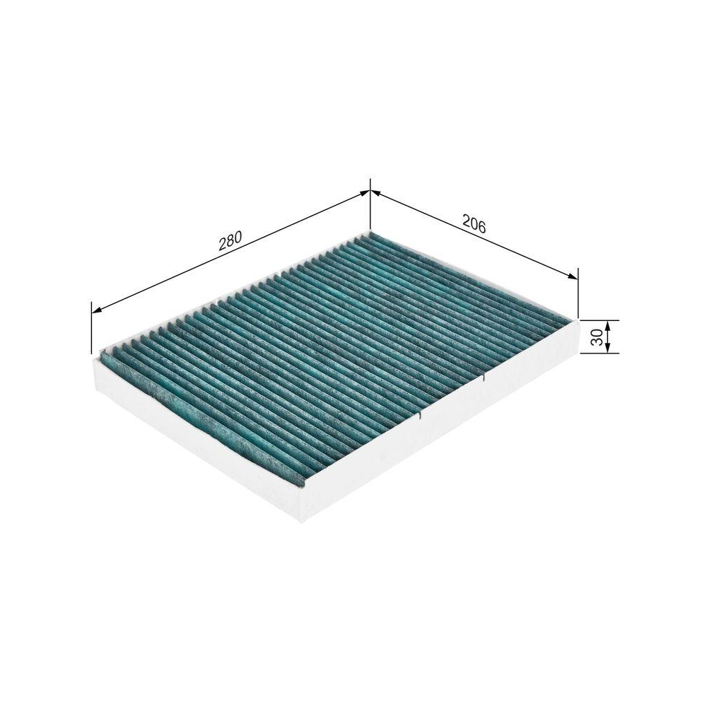 Filter, Innenraumluft BOSCH 0 986 628 509 FILTER+ für AUDI SEAT VW
