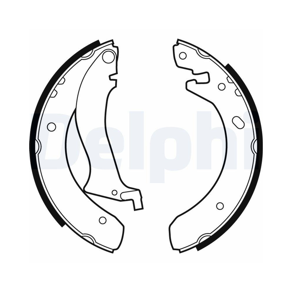 Bremsbackensatz DELPHI LS1870 für LAND ROVER, Hinterachse