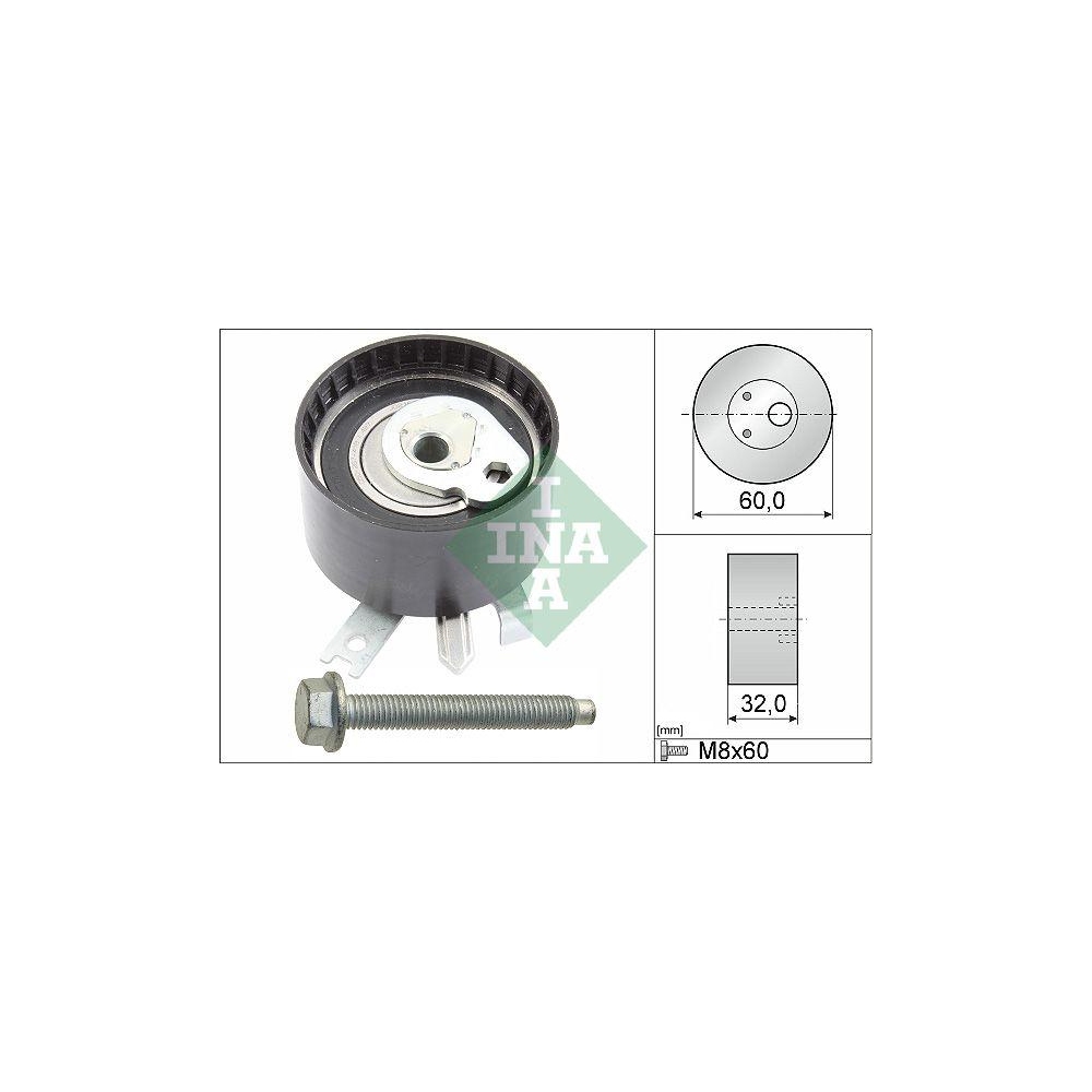 Spannrolle, Zahnriemen INA 531 0547 10 f&uuml;r RENAULT