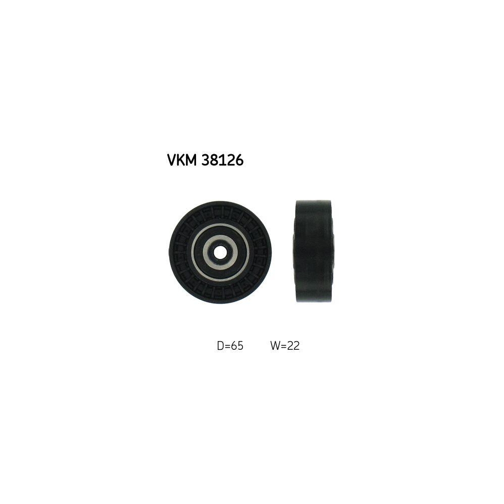 Umlenk-/F&uuml;hrungsrolle, Keilrippenriemen SKF VKM 38126 f&uuml;r MERCEDES-BENZ, rechts
