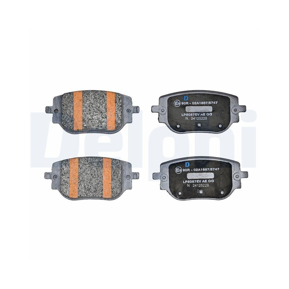 DELPHI LP5057EV Bremsbelagsatz, Scheibenbremse f&uuml;r CITRO&Euml;N OPEL PEUGEOT TOYOTA