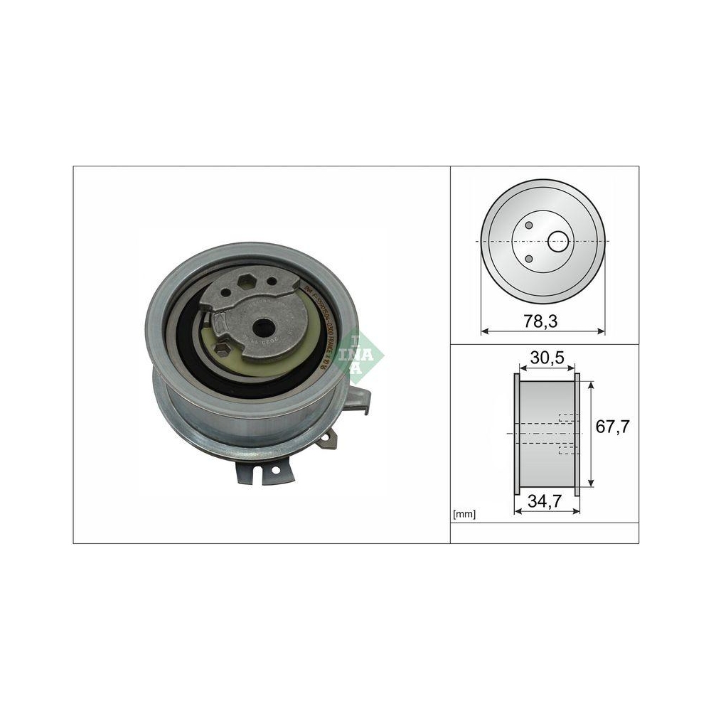 Spannrolle, Zahnriemen INA 531 0565 30 f&uuml;r AUDI FORD SEAT SKODA VW