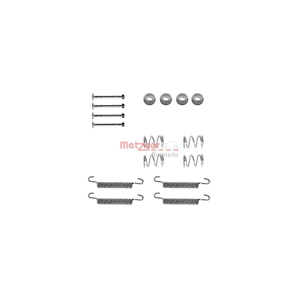 Zubeh&ouml;rsatz, Feststellbremsbacken METZGER 105-0791 f&uuml;r, Hinterachse