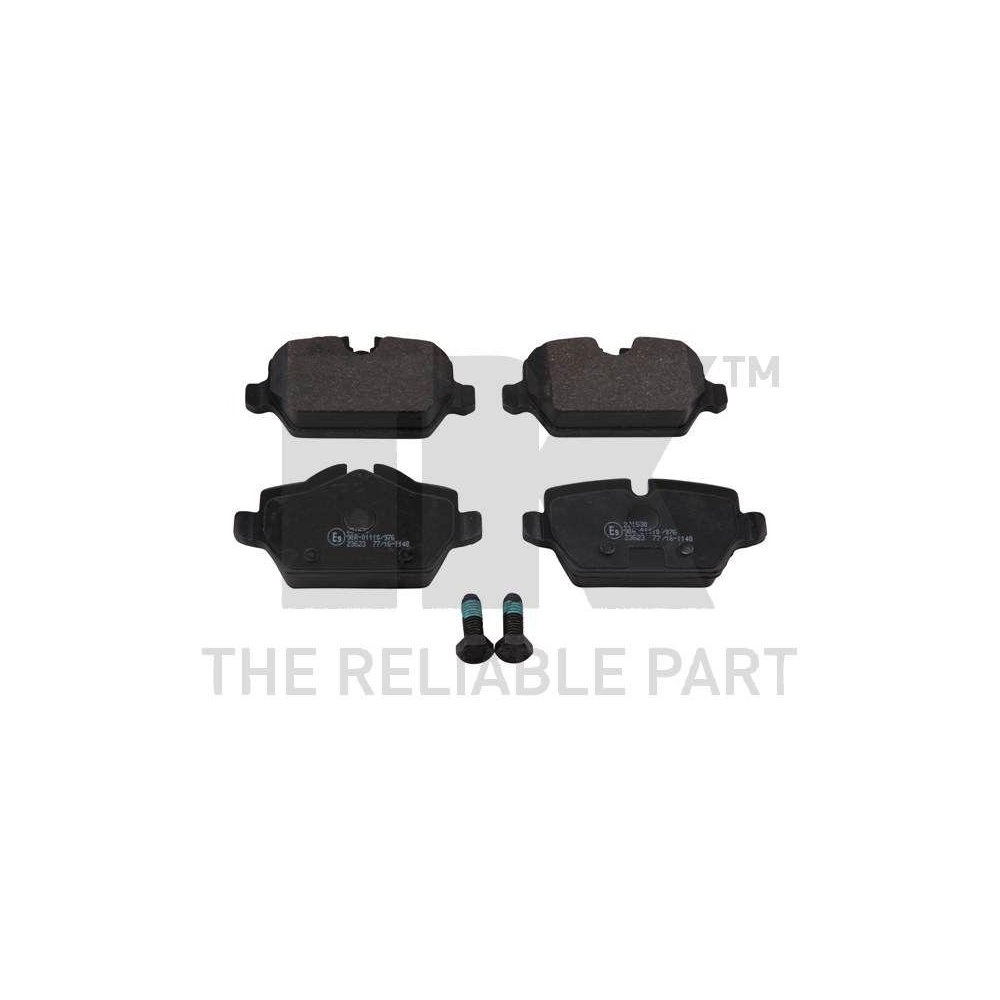 Bremsbelagsatz, Scheibenbremse NK 221530 f&uuml;r BMW MINI, Hinterachse