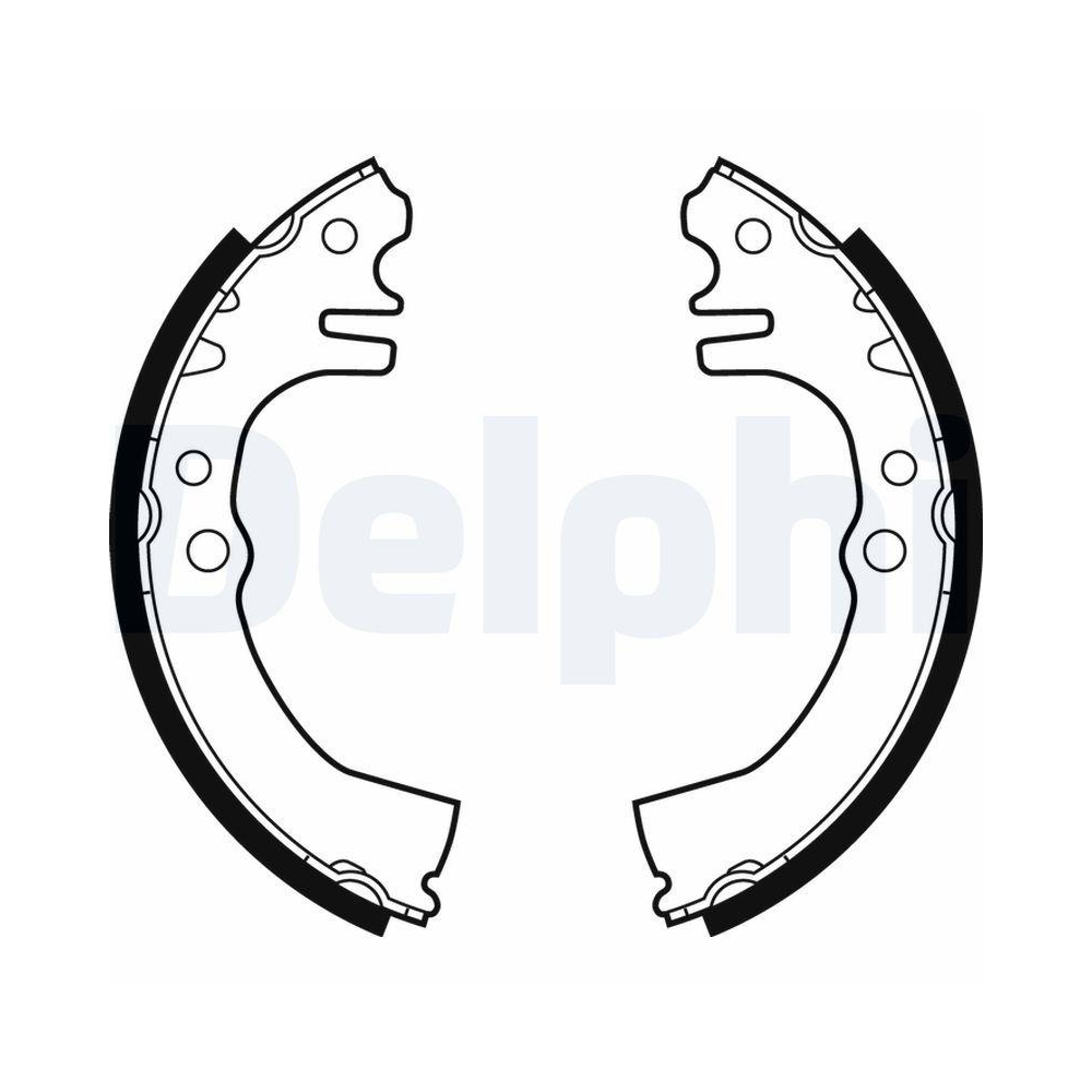 DELPHI LS1874 Bremsbackensatz f&uuml;r DAIHATSU, Hinterachse