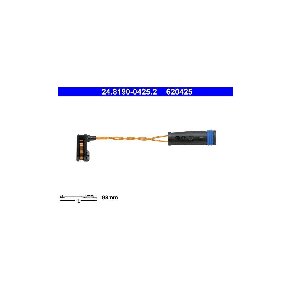 Warnkontakt, Bremsbelagverschlei&szlig; ATE 24.8190-0425.2 f&uuml;r MERCEDES-BENZ