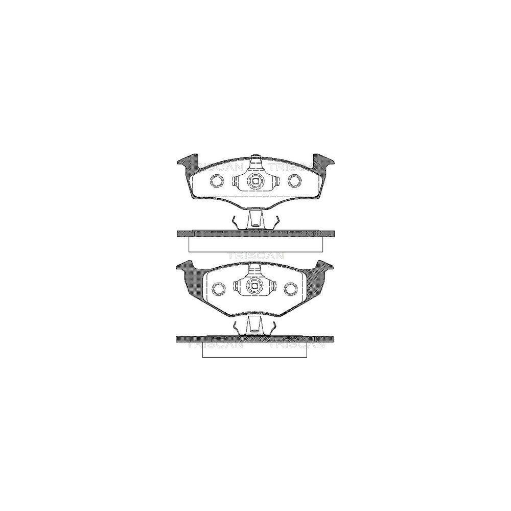 Bremsbelagsatz, Scheibenbremse TRISCAN 8110 29009 f&uuml;r SEAT VW, Vorderachse