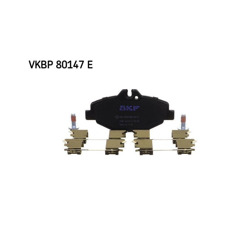 Bremsbelagsatz, Scheibenbremse SKF VKBP 80147 E f&uuml;r MERCEDES-BENZ, Vorderachse