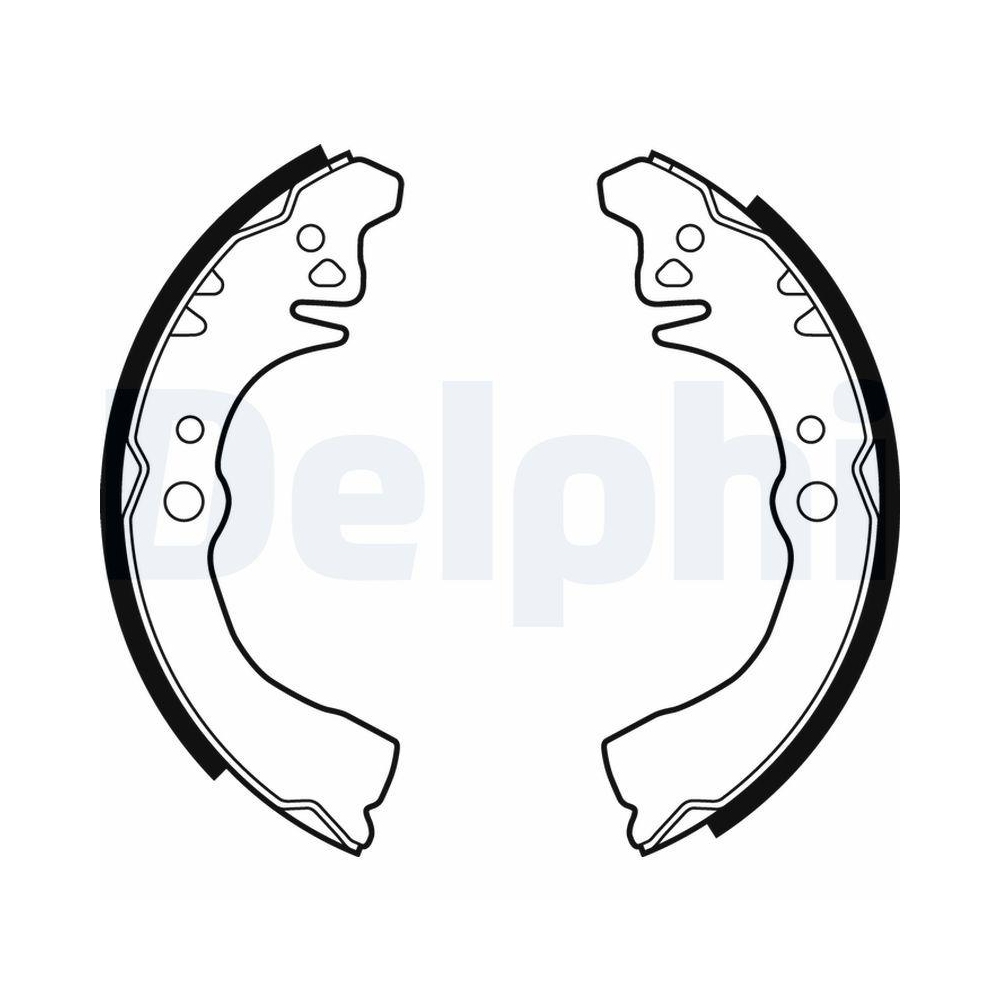 Bremsbackensatz DELPHI LS1875 für DAIHATSU, Hinterachse