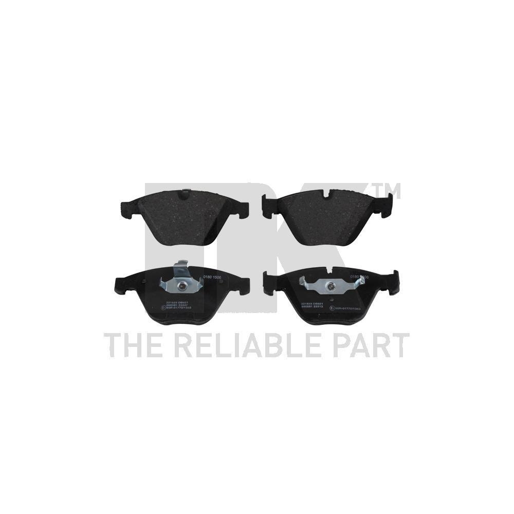 Bremsbelagsatz, Scheibenbremse NK 221533 f&uuml;r BMW, Vorderachse