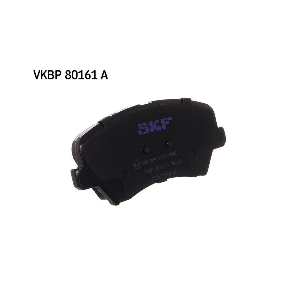 Bremsbelagsatz, Scheibenbremse SKF VKBP 80161 A für HYUNDAI KIA, Vorderachse