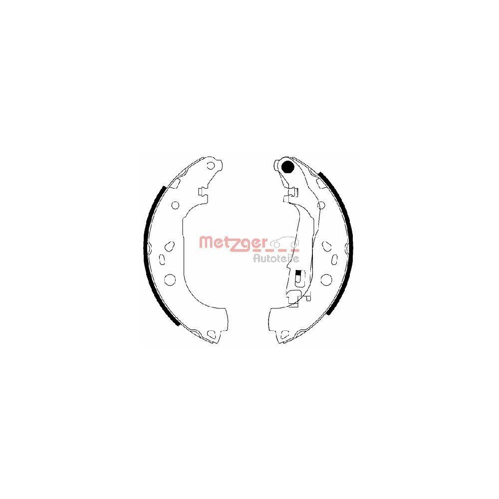 Bremsbackensatz METZGER MG 210 für FIAT, Hinterachse
