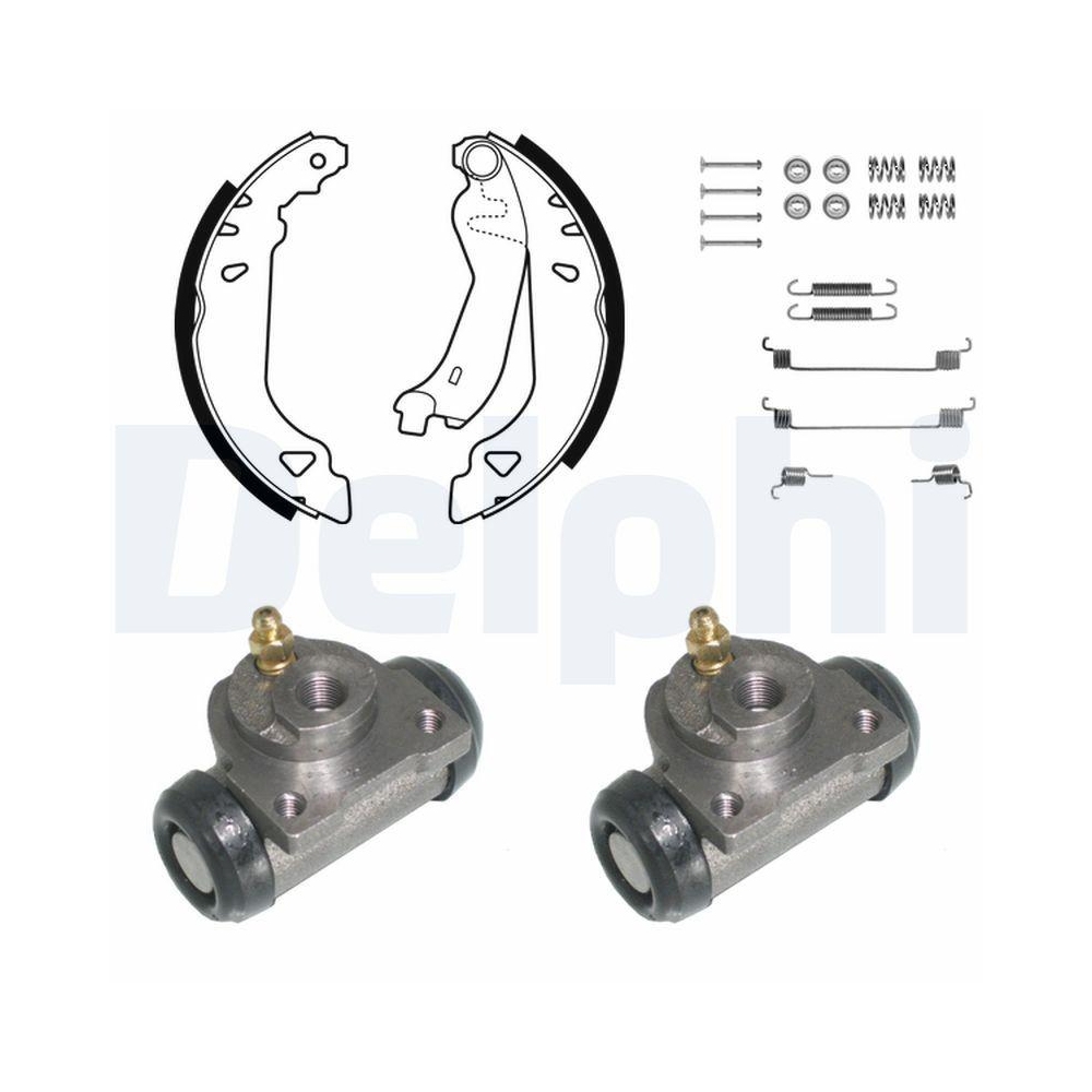 Bremsbackensatz DELPHI KP848 für FIAT LANCIA, Hinterachse