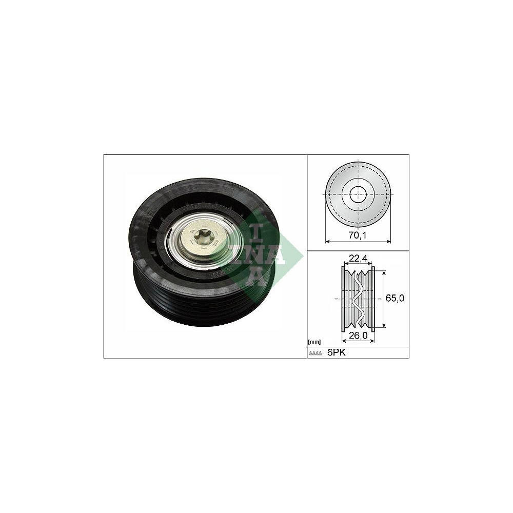 Umlenk-/F&uuml;hrungsrolle, Keilrippenriemen Schaeffler INA 532 0471 10 f&uuml;r FORD