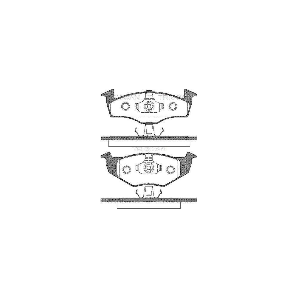 Bremsbelagsatz, Scheibenbremse TRISCAN 8110 29017 für SEAT VW, Vorderachse