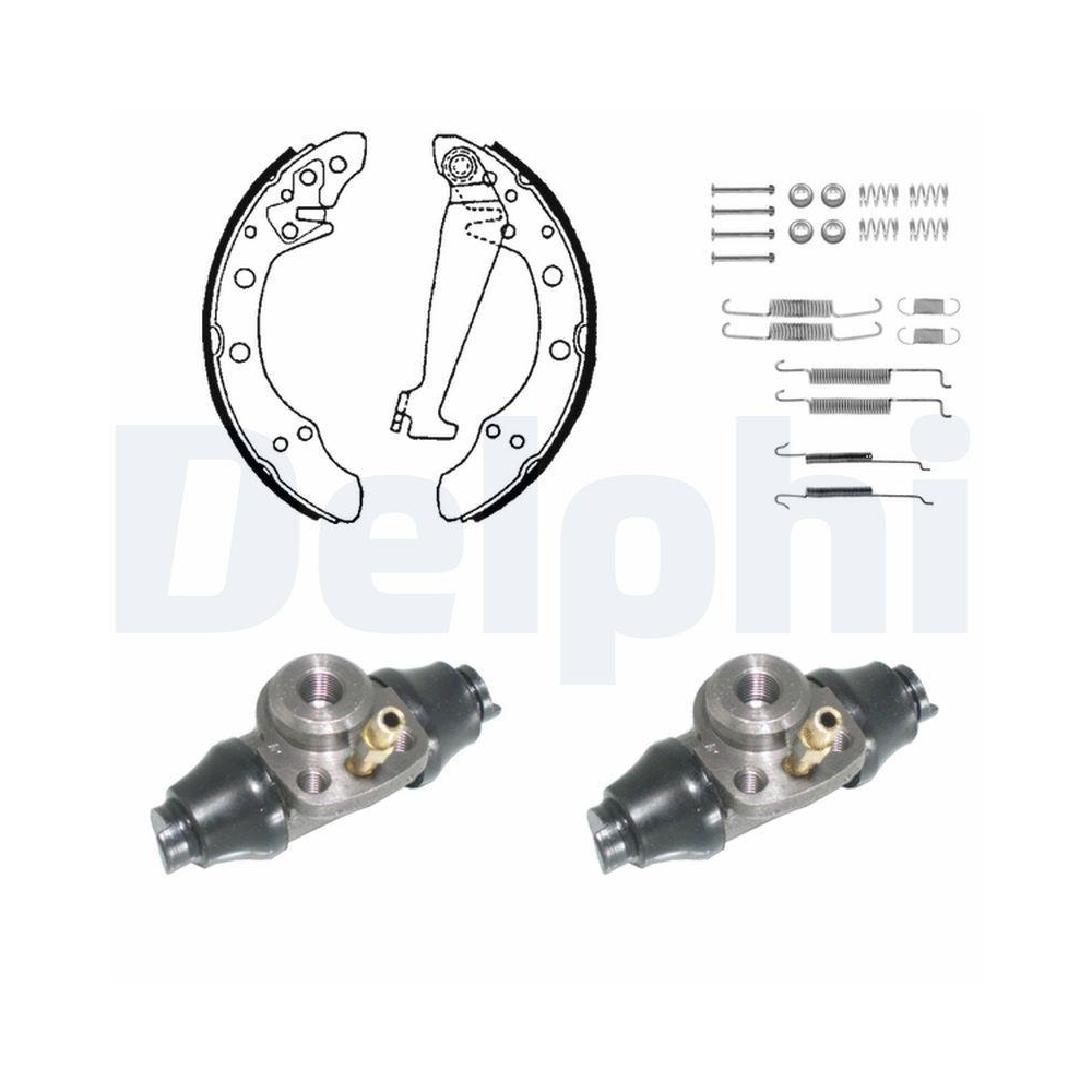 DELPHI KP849 Bremsbackensatz für, Hinterachse