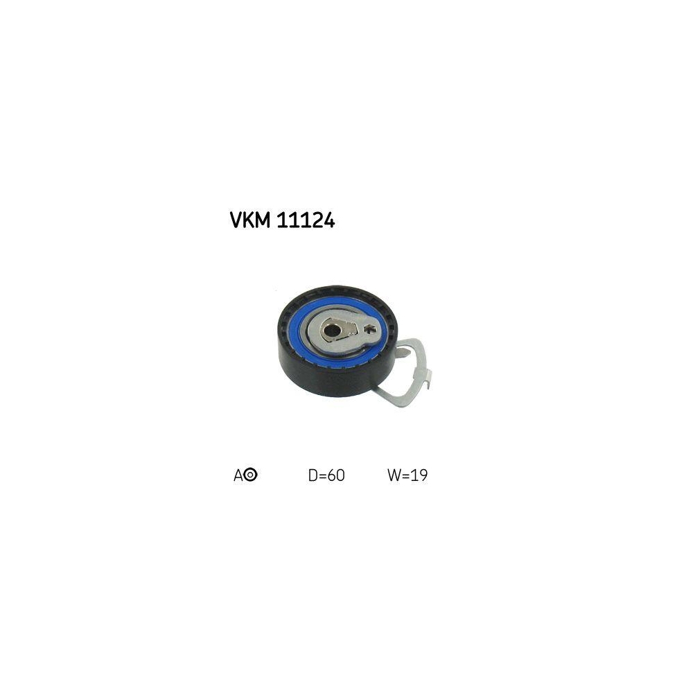 Spannrolle, Zahnriemen SKF VKM 11124 f&uuml;r AUDI SEAT SKODA VW VW (SVW), oben