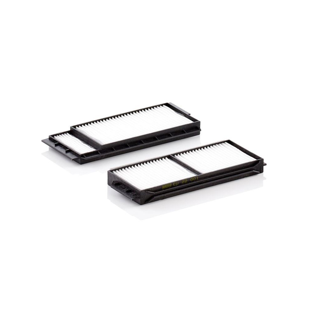 Filter, Innenraumluft MANN-FILTER CU 22 001-2 für MAZDA, unter der Mittelkonsole