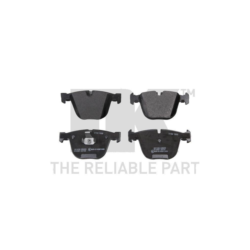 Bremsbelagsatz, Scheibenbremse NK 221536 f&uuml;r BMW, Hinterachse