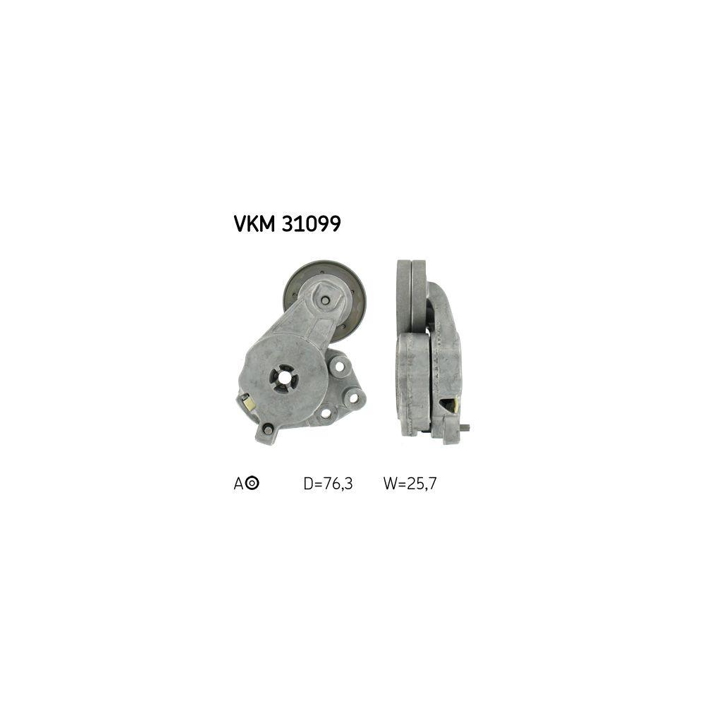 Riemenspanner, Keilrippenriemen SKF VKM 31099 f&uuml;r AUDI SEAT SKODA VW, oben