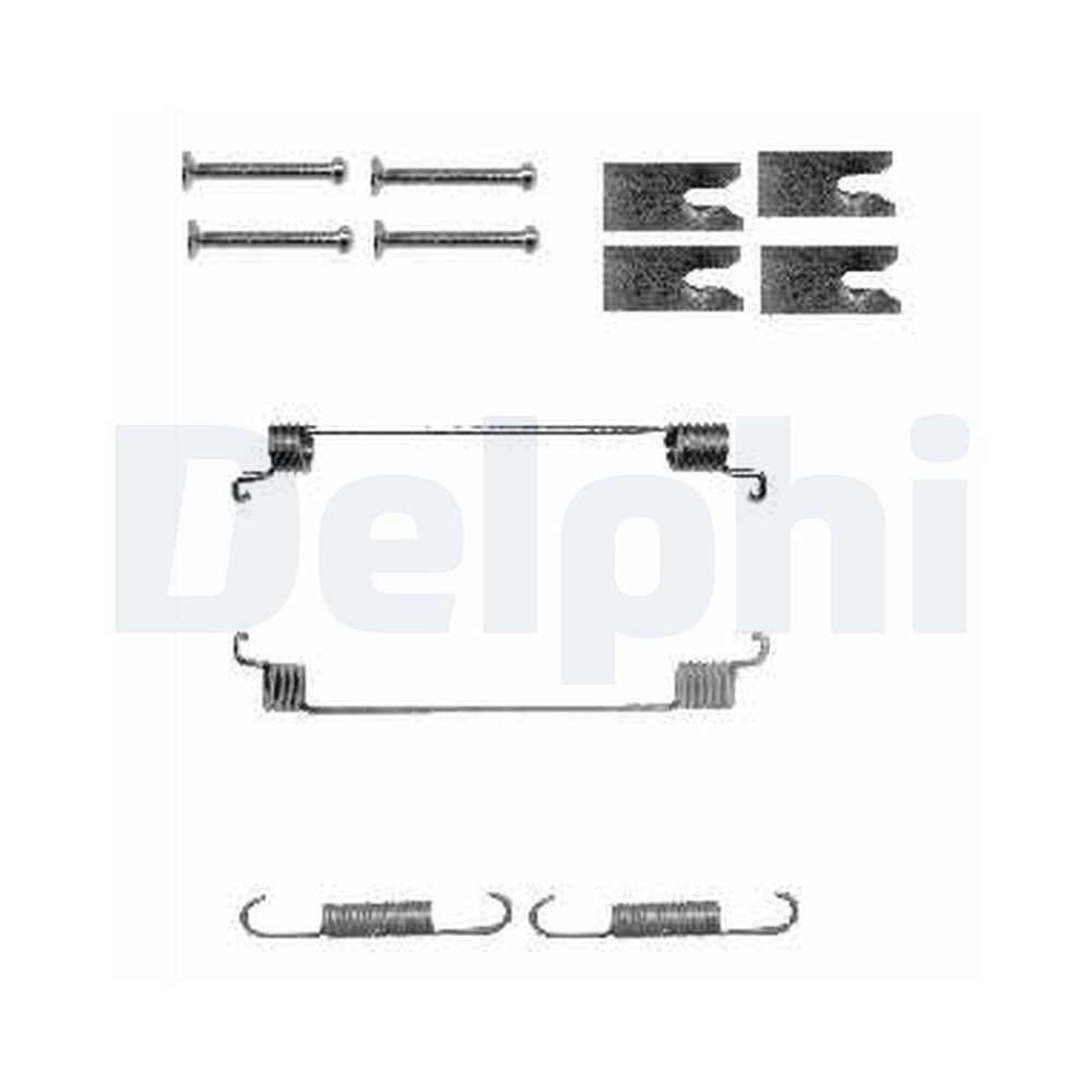 DELPHI LY1342 Zubehörsatz, Bremsbacken für, Hinterachse