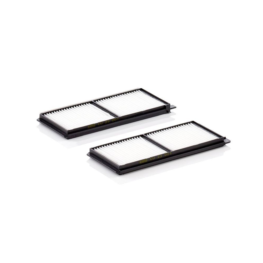 Filter, Innenraumluft MANN-FILTER CU 23 001-2 für MAZDA, unter der Mittelkonsole