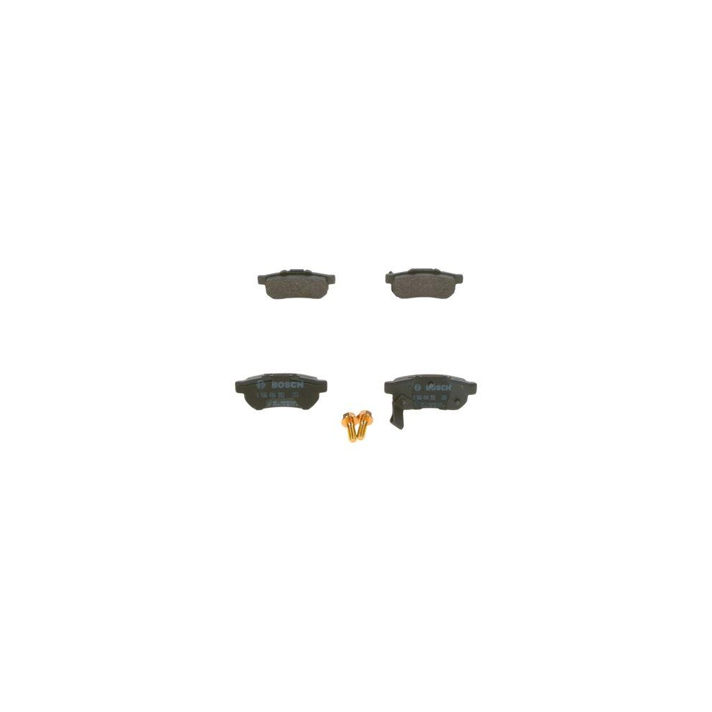 Bremsbelagsatz, Scheibenbremse BOSCH 0 986 494 392 f&uuml;r HONDA MAZDA, Hinterachse